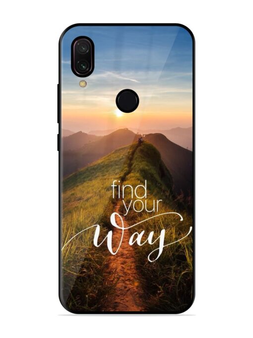 Find Your Way Glossy Metal Phone Cover for Xiaomi Redmi Y3 Zapvi