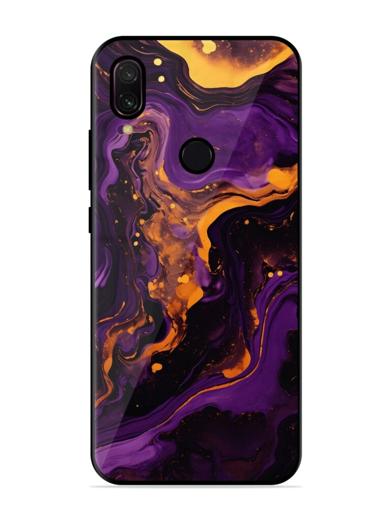 Painting Of A Purple Glossy Metal Phone Cover for Xiaomi Redmi Y3 Zapvi