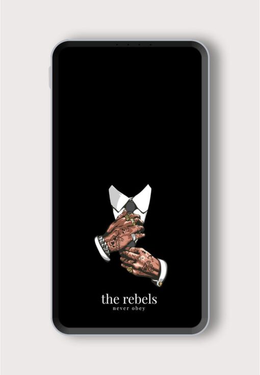 Rebels Slogan Man Printed Designer 10000 mAh PowerBank Zapvi