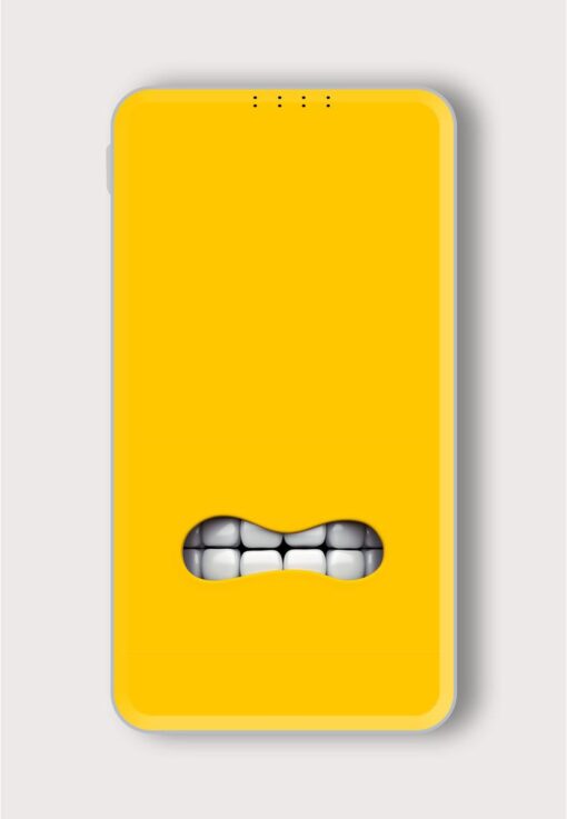 Mouth Character On Printed Designer 10000 mAh PowerBank Zapvi