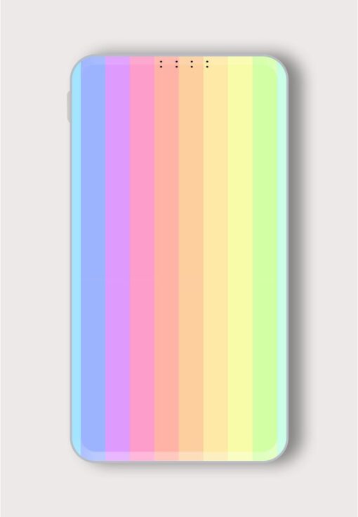 Rainbow Pastel Art Printed Designer 10000 mAh PowerBank Zapvi