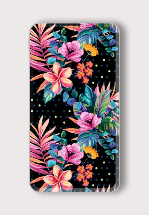 Seamless Floral Pattern Printed Designer 10000 mAh PowerBank Zapvi
