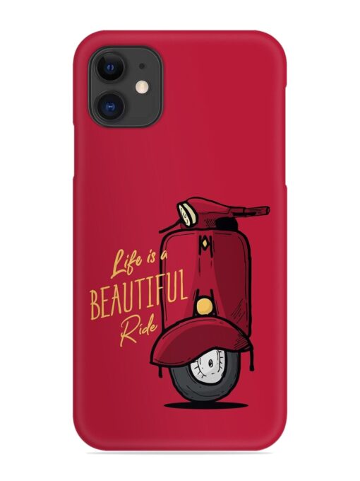 Life Is Beautiful Rides Snap Case for Apple Iphone 11 Zapvi