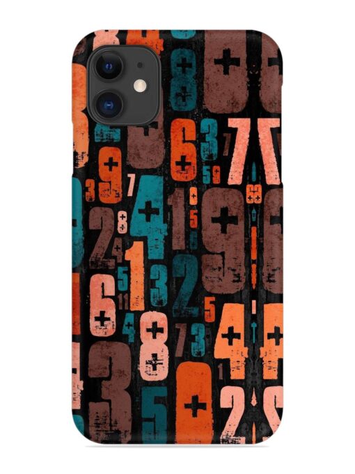 0 To 9 Art Snap Case for Apple Iphone 11 Zapvi