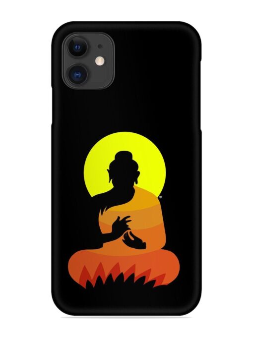 Buddha Art Black Snap Case for Apple Iphone 11 Zapvi