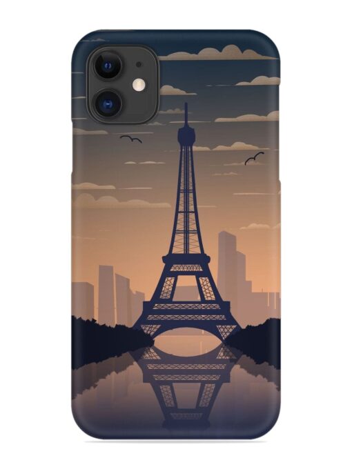 France Paris Eiffel Tower Gradient Snap Case for Apple Iphone 11 Zapvi