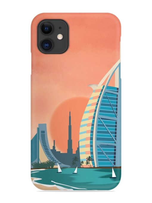 Dubai Architectural Scenery Snap Case for Apple Iphone 11 Zapvi