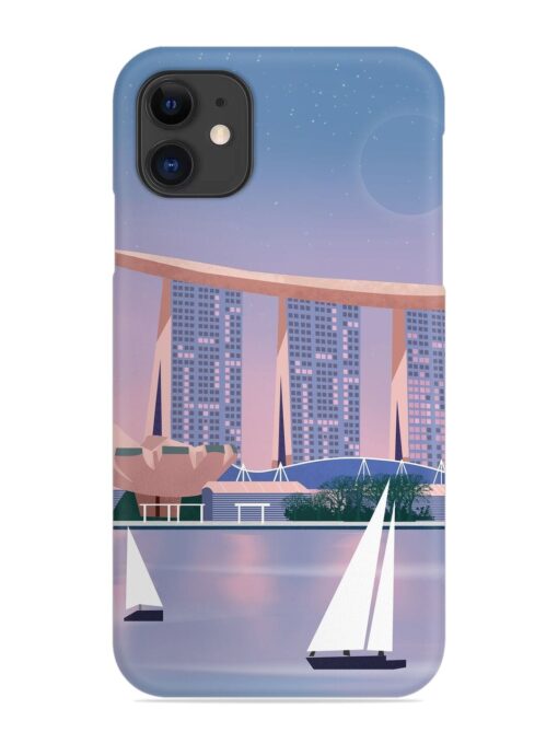Singapore Scenery Architecture Snap Case for Apple Iphone 11 Zapvi