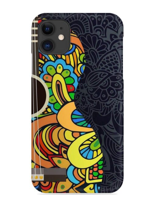 Guitar Vector Art Snap Case for Apple Iphone 11 Zapvi