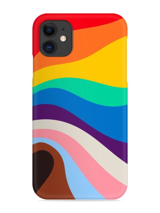 Minimal Pride Art Snap Case for Apple Iphone 11 Zapvi
