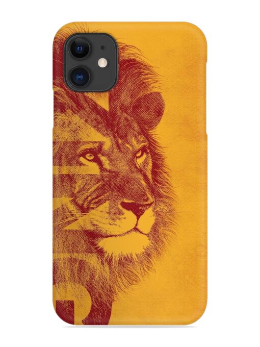 Gold Lion Crown Art Snap Case for Apple Iphone 11 Zapvi
