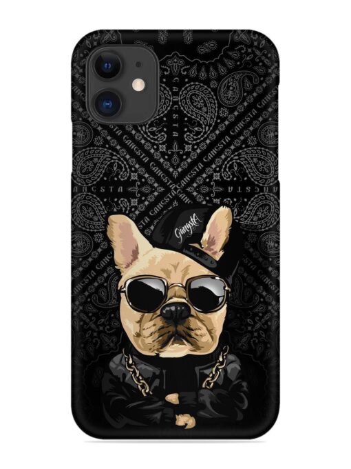 Gangsta Cool Sunglasses Dog Snap Case for Apple Iphone 11 Zapvi