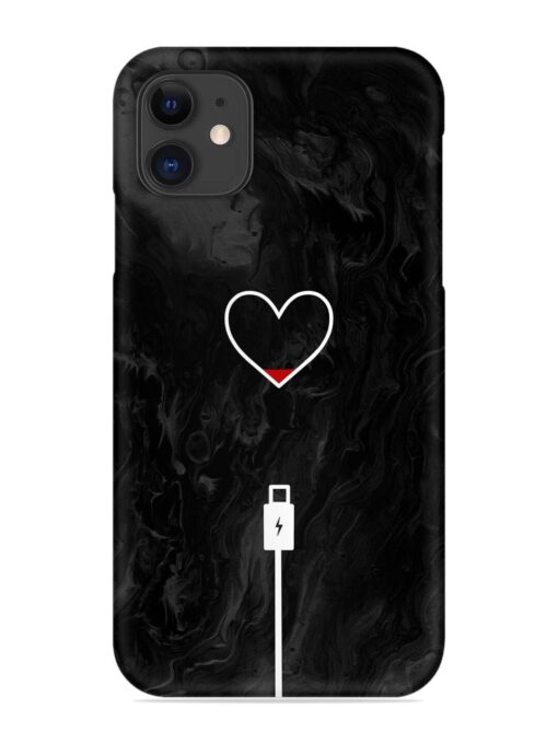 Heart Charging Vector Snap Case for Apple Iphone 11 Zapvi