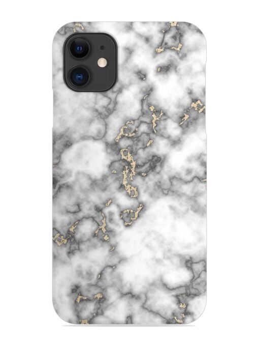 Gray And Gold Marble Snap Case for Apple Iphone 12 Mini Zapvi