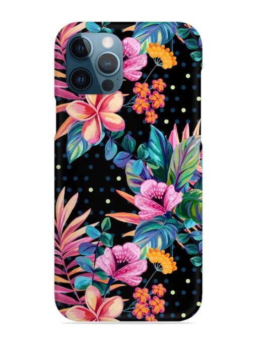 Seamless Floral Pattern Snap Case for Apple Iphone 12 Pro Zapvi