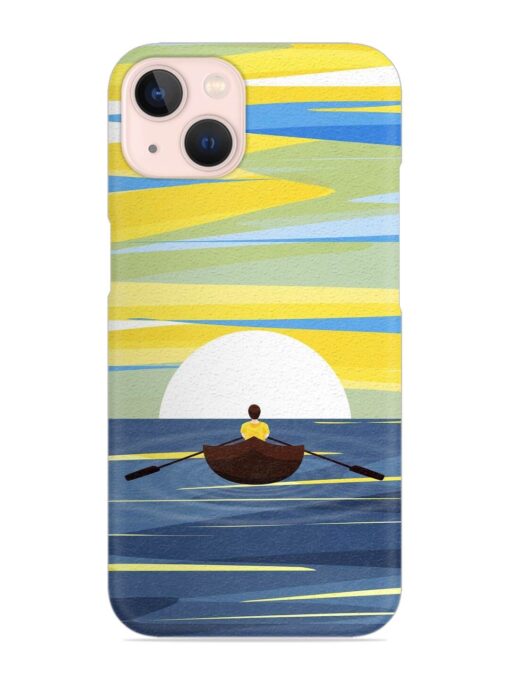 Rowing Person Ferry Paddle Snap Case for Apple Iphone 13 Mini Zapvi
