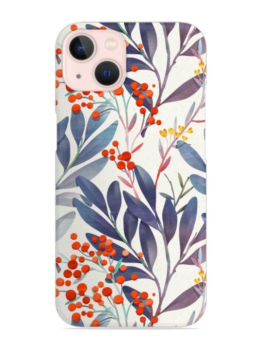 Seamless Floral Pattern Snap Case for Apple Iphone 13 Mini Zapvi
