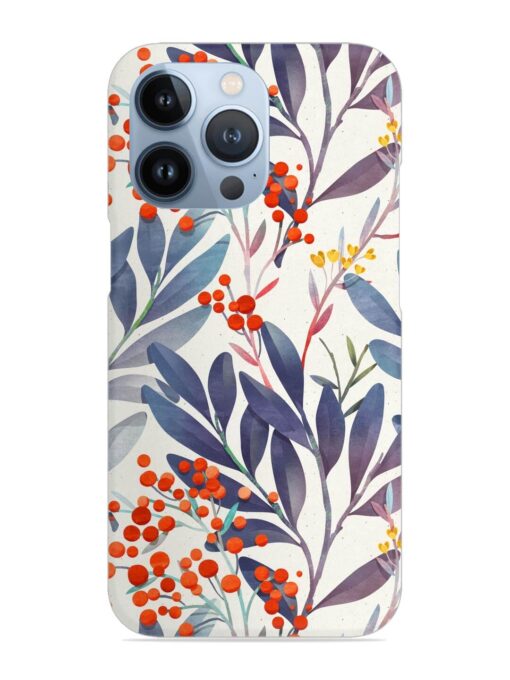 Seamless Floral Pattern Snap Case for Apple Iphone 13 Pro Zapvi
