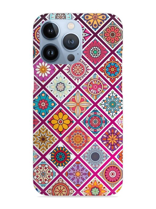Seamless Tile Pattern Snap Case for Apple Iphone 13 Pro Zapvi