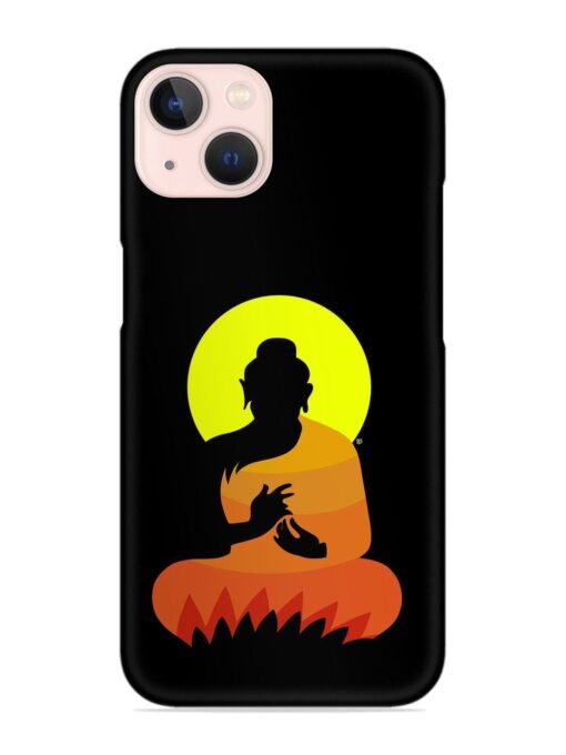 Buddha Art Black Snap Case for Apple Iphone 14 Plus Zapvi