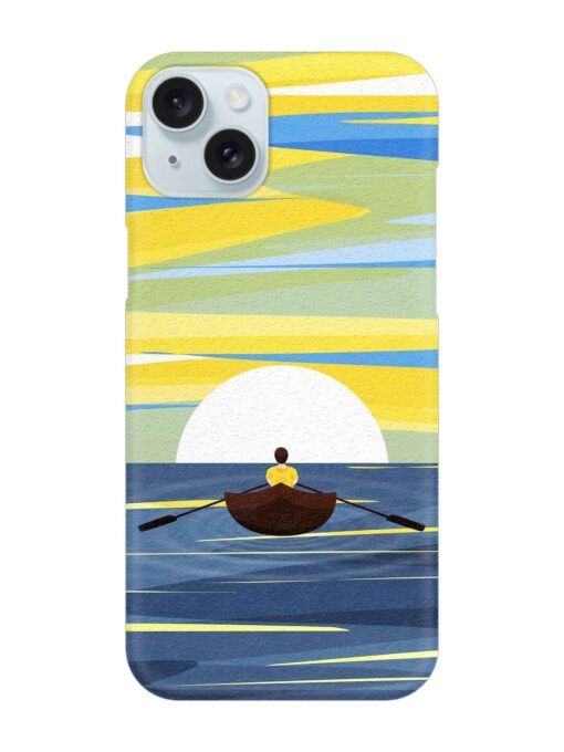 Rowing Person Ferry Paddle Snap Case for Apple Iphone 15 Plus Zapvi