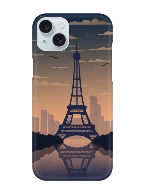 France Paris Eiffel Tower Gradient Snap Case for Apple Iphone 15 Plus Zapvi