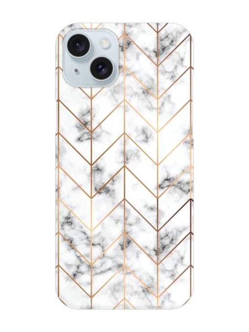 Vector Marble Texture Snap Case for Apple Iphone 15 Plus Zapvi