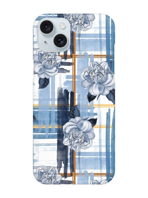 Watercolor Pattern Rose Snap Case for Apple Iphone 15 Plus Zapvi