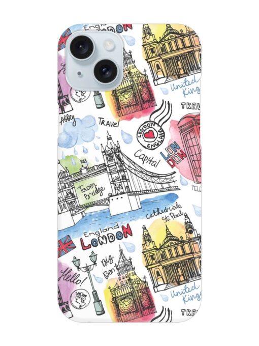 Vector London Landmark Snap Case for Apple Iphone 15 Plus Zapvi