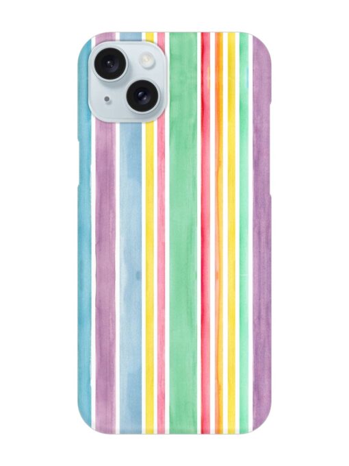 Hand Drawn Watercolor Snap Case for Apple Iphone 15 Plus Zapvi