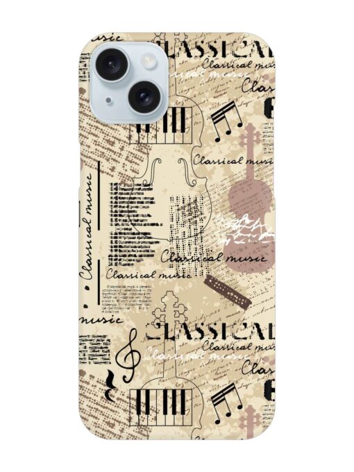Classical Music Lpattern Snap Case for Apple Iphone 15 Plus Zapvi