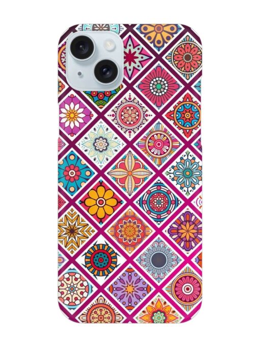 Seamless Tile Pattern Snap Case for Apple Iphone 15 Plus Zapvi