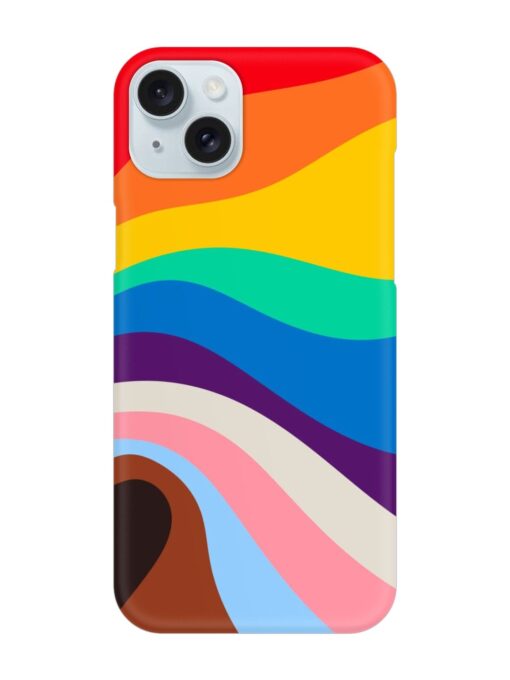 Minimal Pride Art Snap Case for Apple Iphone 15 Plus Zapvi