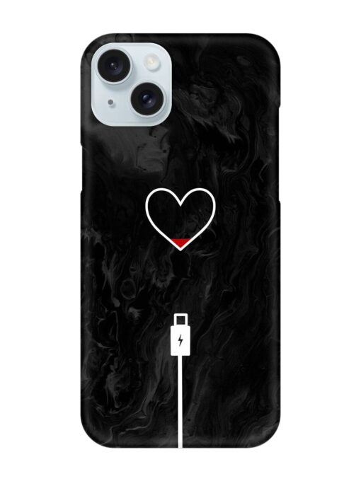 Heart Charging Vector Snap Case for Apple Iphone 15 Plus Zapvi