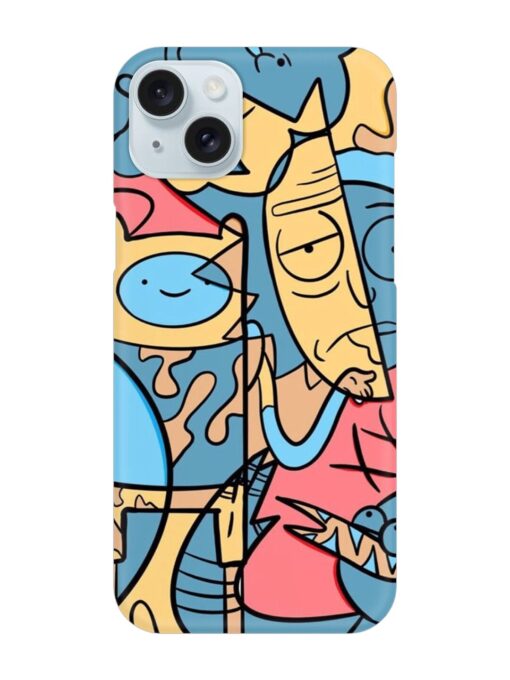 Silly Face Doodle Snap Case for Apple Iphone 15 Plus Zapvi