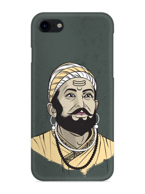 Shivaji Maharaj Vector Art Snap Case for Apple Iphone 7 Zapvi