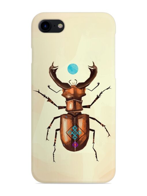 Stag Beetle Vector Snap Case for Apple Iphone 7 Zapvi