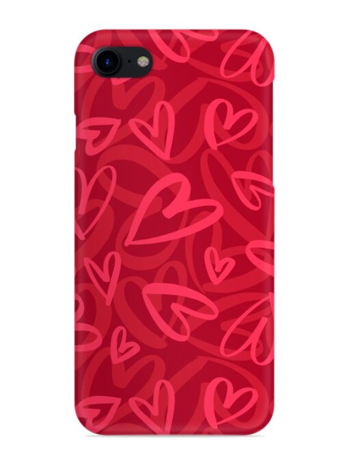 Seamless Romantic Pattern Snap Case for Apple Iphone 7 Zapvi