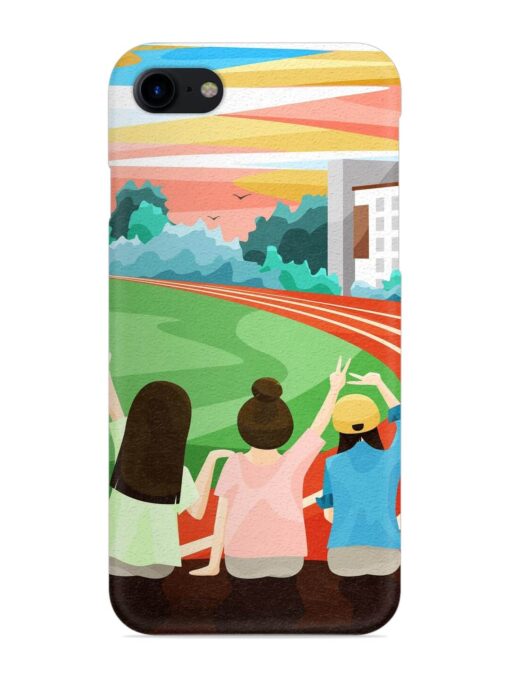 School Playground Snap Case for Apple Iphone 7 Zapvi