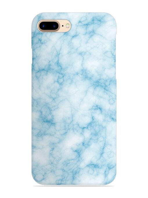 Blue White Natural Marble Snap Case for Apple Iphone 7 Plus Zapvi