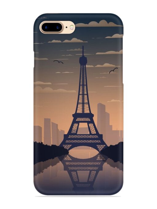France Paris Eiffel Tower Gradient Snap Case for Apple Iphone 7 Plus Zapvi