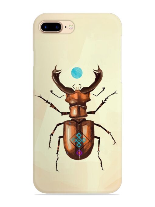 Stag Beetle Vector Snap Case for Apple Iphone 7 Plus Zapvi