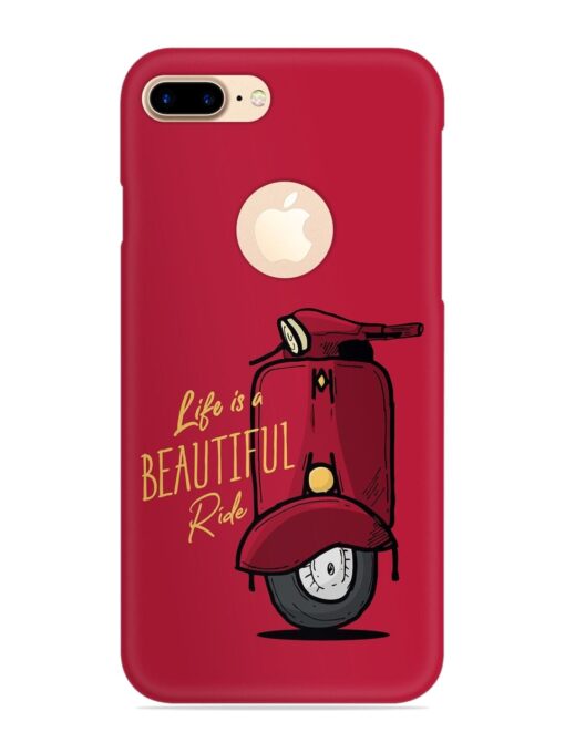 Life Is Beautiful Rides Snap Case for Apple Iphone 7 Plus (Logo Cut) Zapvi