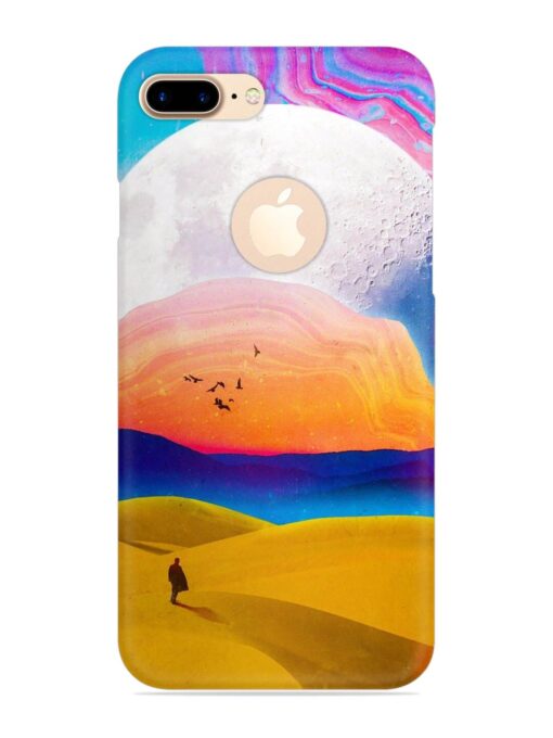 Sandy Desert Snap Case for Apple Iphone 7 Plus (Logo Cut) Zapvi