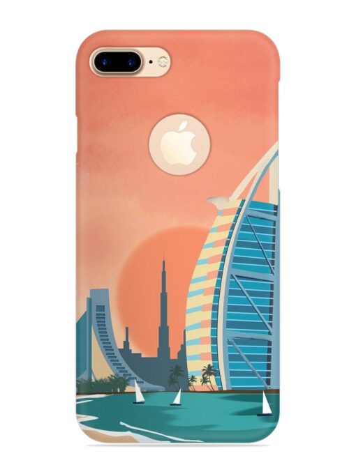 Dubai Architectural Scenery Snap Case for Apple Iphone 7 Plus (Logo Cut) Zapvi