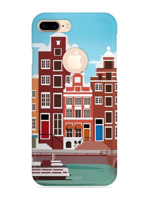 Scenery Architecture Amsterdam Landscape Snap Case for Apple Iphone 7 Plus (Logo Cut) Zapvi