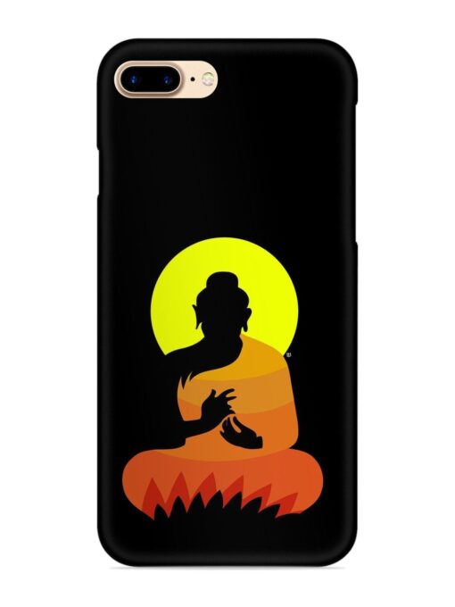 Buddha Art Black Snap Case for Apple Iphone 8 Plus Zapvi