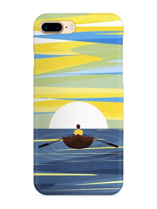 Rowing Person Ferry Paddle Snap Case for Apple Iphone 8 Plus Zapvi