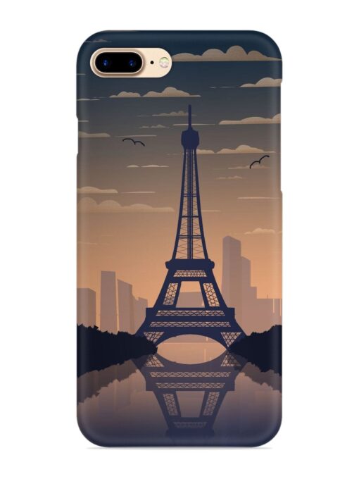 France Paris Eiffel Tower Gradient Snap Case for Apple Iphone 8 Plus Zapvi