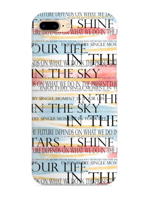 Seamless Slogans Pattern Snap Case for Apple Iphone 8 Plus Zapvi